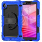 For Lenovo Tab K9 / Tab One Silicone Hybrid PC Tablet Case with Shoulder Strap(Blue) - 2