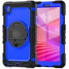 For Lenovo Tab K9 / Tab One Silicone Hybrid PC Tablet Case with Shoulder Strap(Blue PC) - 2