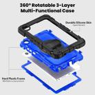 For Lenovo Tab K9 / Tab One Silicone Hybrid PC Tablet Case with Shoulder Strap(Blue PC) - 3