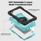 For Lenovo Tab K9 / Tab One Silicone Hybrid PC Tablet Case with Shoulder Strap(Light Blue PC) - 3