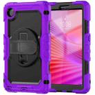 For Lenovo Tab K9 / Tab One Silicone Hybrid PC Tablet Case with Shoulder Strap(Purple) - 2