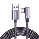 JOYROOM S-AC027A17 3A USB to USB-C/Type-C Elbow Fast Charging Data Cable, Length:2m(Purple) - 1