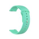 18mm Universal Reverse Buckle Wave Silicone Watch Band, Size:S(Lake Blue) - 2