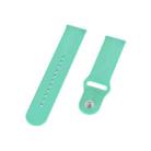18mm Universal Reverse Buckle Wave Silicone Watch Band, Size:S(Lake Blue) - 4