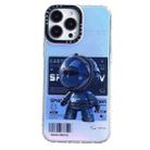 For iPhone 14 Pro Max Astronaut Pattern Shockproof PC Protective Phone Case(Black) - 1