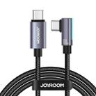 JOYROOM S-CC100A17 100W USB-C/Type-C to USB-C/Type-C Elbow Fast Charging Data Cable, Length:1.2m(Blue) - 1