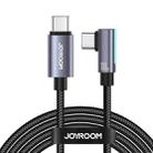 JOYROOM S-CC100A17 100W USB-C/Type-C to USB-C/Type-C Elbow Fast Charging Data Cable, Length:2m(Blue) - 1