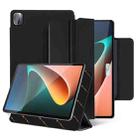 For Xiaomi Pad 5 / 5 Pro 3-fold Double-sided Clip Buckle Magnetic Smart Tablet Case(Black) - 1