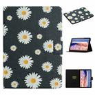 For Huawei MediaPad T5 Flower Pattern Horizontal Flip Leather Case with Card Slots & Holder(Small Daisies) - 1