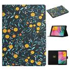 For Samsung Galaxy Tab A 8.0 2019 Flower Pattern Horizontal Flip Leather Case with Card Slots & Holder(Yellow Fruit) - 1