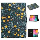 For Samsung Galaxy Tab A 10.1 (2019) Flower Pattern Horizontal Flip Leather Case with Card Slots & Holder(Yellow Fruit) - 1