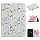 For iPad 10.2 Flower Pattern Horizontal Flip Leather Case with Card Slots & Holder(Small Floral) - 1