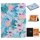 For iPad Mini 2019 Flower Pattern Horizontal Flip Leather Case with Card Slots & Holder(Pink Flower) - 1