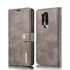 For OnePlus 8 Pro DG.MING Crazy Horse Texture Flip Detachable Magnetic Leather Case with Holder & Card Slots & Wallet(Gray) - 1