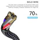 YESIDO CA98 2.4A USB to 8 Pin Braided Charging Data Cable with Indicator Light, Length:2m(Black) - 9