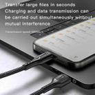 YESIDO CA98 2.4A USB to 8 Pin Braided Charging Data Cable with Indicator Light, Length:2m(Black) - 10
