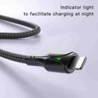 YESIDO CA98 2.4A USB to 8 Pin Braided Charging Data Cable with Indicator Light, Length:2m(Black) - 11