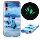 For Huawei P20 Pro Luminous TPU Soft Protective Case(Butterflies) - 1