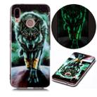 For Huawei P20 Lite Luminous TPU Soft Protective Case(Ferocious Wolf) - 1