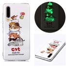 For Huawei P30 Luminous TPU Soft Protective Case(Cats) - 1