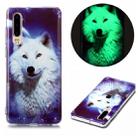 For Huawei P30 Luminous TPU Soft Protective Case(Starry Sky Wolf) - 1