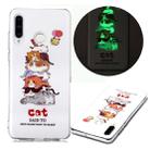 For Huawei P30 Lite Luminous TPU Soft Protective Case(Cats) - 1