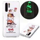 For Huawei P30 Pro Luminous TPU Soft Protective Case(Cats) - 1