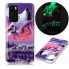 For Huawei P40 Luminous TPU Soft Protective Case(Seven Wolves) - 1