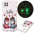 For Huawei P40 Lite Luminous TPU Soft Protective Case(Couple Unicorn) - 1