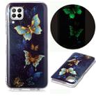 For Huawei P40 Lite Luminous TPU Soft Protective Case(Double Butterflies) - 1