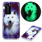 For Huawei P40 Pro Luminous TPU Soft Protective Case(Starry Sky Wolf) - 1