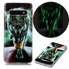 For Samsung Galaxy S10 Luminous TPU Soft Protective Case(Ferocious Wolf) - 1