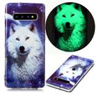 For Samsung Galaxy S10+ Luminous TPU Soft Protective Case(Starry Sky Wolf) - 1