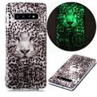 For Samsung Galaxy S10+ Luminous TPU Soft Protective Case(Leopard Tiger) - 1