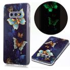For Samsung Galaxy S10e Luminous TPU Soft Protective Case(Double Butterflies) - 1
