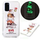 For Samsung Galaxy S20 Luminous TPU Soft Protective Case(Cats) - 1
