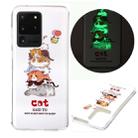 For Samsung Galaxy S20 Ultra Luminous TPU Soft Protective Case(Cats) - 1