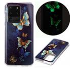 For Samsung Galaxy S20 Ultra Luminous TPU Soft Protective Case(Double Butterflies) - 1