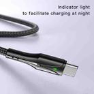 YESIDO CA98 2.4A USB to Type-C Braided Charging Data Cable with Indicator Light, Length:2m(Black) - 11