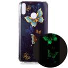 For Huawei Y7 (2019) Luminous TPU Soft Protective Case(Double Butterflies) - 1