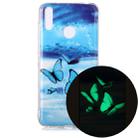 For Huawei Y7 (2019) Luminous TPU Soft Protective Case(Butterflies) - 1