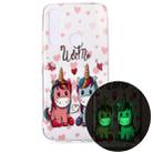 For Xiaomi Redmi Note 8 Luminous TPU Soft Protective Case(Couple Unicorn) - 1