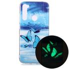 For Xiaomi Redmi Note 8 Luminous TPU Soft Protective Case(Butterflies) - 1