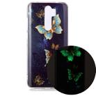 For Xiaomi Redmi Note 8 Pro Luminous TPU Soft Protective Case(Double Butterflies) - 1