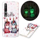 For Xiaomi Mi 10 5G Luminous TPU Soft Protective Case(Couple Unicorn) - 1
