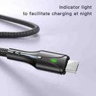 YESIDO CA97 2.4A USB to Micro USB Braided Charging Data Cable with Indicator Light, Length:1.2m(Black) - 11