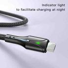 YESIDO CA98 2.4A USB to Micro USB Braided Charging Data Cable with Indicator Light, Length:2m(Black) - 11