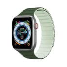 DUX DUCIS Magnetic Silicone Watch Band For Apple Watch 7 45mm(Green) - 1