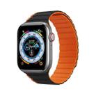 DUX DUCIS Magnetic Silicone Watch Band For Apple Watch 5 40mm(Black Orange) - 1