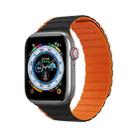 DUX DUCIS Magnetic Silicone Watch Band For Apple Watch 2 38mm(Black Orange) - 1